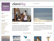Tablet Screenshot of blog.claves.ch