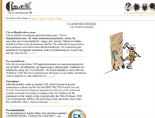 Tablet Screenshot of claves.se